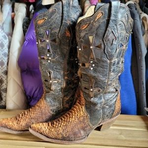 Corral Vintage Python Cross Boots